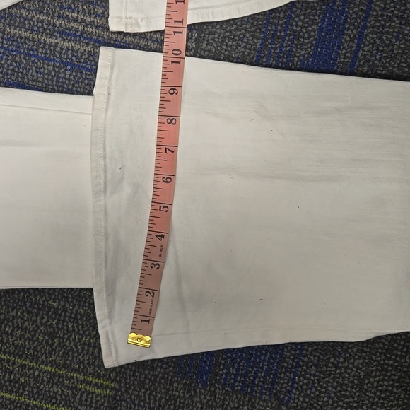 L’AGENCE-"Bell" High Rise Flare White Denim Jeans-Size 26” - Picture 12 of 17